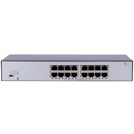 SF-SW16-G-M - Safire Switch da tavolo - 16 porte Gigabit - Velocità 10/100/1000 Mbps - Plug &amp Play - Tecnologia di risparmio 