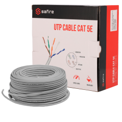 SF-UTP5E-100-24AWG-G - Cavo UTP Safire Categoria 5E - Conduttore CCA - Diametro 24 AWG-0,52mm - Soddisfa il test Fluke 90m - Gua