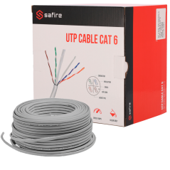 SF-UTP6-100-23AWG-G - Cavo UTP Safire Categoria 6 - Conduttore CCA - Diametro 23 AWG-0,58mm - Soddisfa il test Fluke 90m - Guain