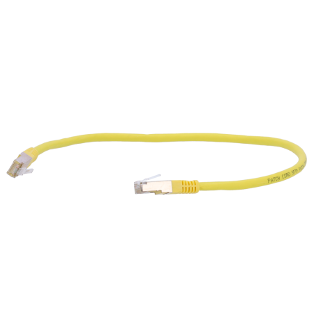 SFTP6A-H-05Y - Cavo SFTP - Ethernet - Connettori RJ45 - Categoria 6A - 0,5 m - Colore Giallo
