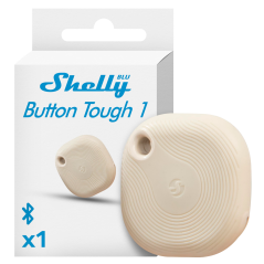 SH-BLU-BUTTON-TOUGH-1-IVORY - Shelly Blu Button Tough 1 Ivory - Bluetooth - Consente di controllare gli elettrodomestici - Resis