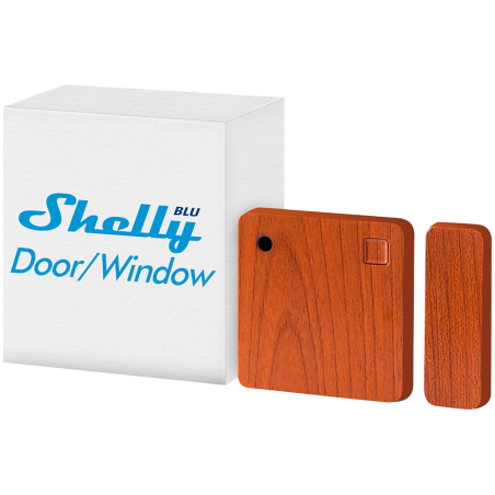 SH-BLU-DOOR-WINDOW-BROWN - Shelly BLU Door/Window Bianco - Bluetooth - Richiede HUB - Durata della batteria fino a 5 anni - Adat