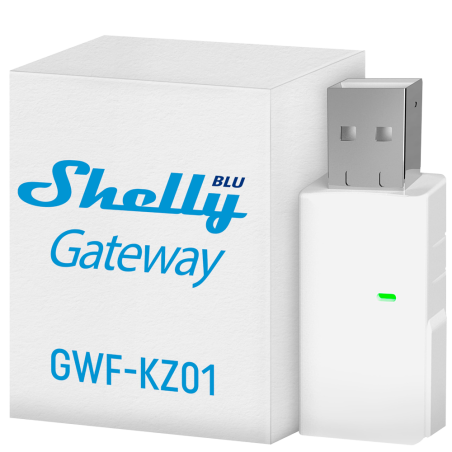SH-BLU-GATEWAY - Shelly BLU Gateway (Dongle USB-A) - WiFi 2.4 GHz / Bluetooth - Gateway / HUB - Connettore USB di tipo A - Adatt
