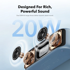 SNC-MOTION100-B - Altoparlante portatile Soundcore by Anker - 2 diaframmi stereo - Suono di 20W - 12 Ore di riproduzione - Frequ