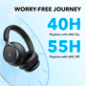 SNC-SPACE-ONE-B - Auricolari Wireless Soundcore by Anker - 55 ore di riproduzione - Fino a 98% Riduzione del Rumore - Ricarica v