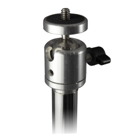 SP8018-BASE - Supporto con pedana per telecamera - Estensibile 99~135 cm - Giunto Sferico con Rotazione di 360º - Passacavi - Ba