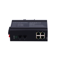 SW0604HIPOE-MGF-120-DIN - Switch PoE White Label - Montaggio su guida DIN - 4 Porte Gigabit + 2 SFP Gigabit - 90W porte 1 o 2 /