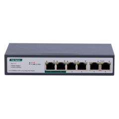 SW0604POE-800M-60W - Switch PoE - 4 porte PoE+ FE + 2 FE Uplink - Velocità 4 x10/100Mbps + 2 x10/100Mbps - 2 Porte PoE fino a 80