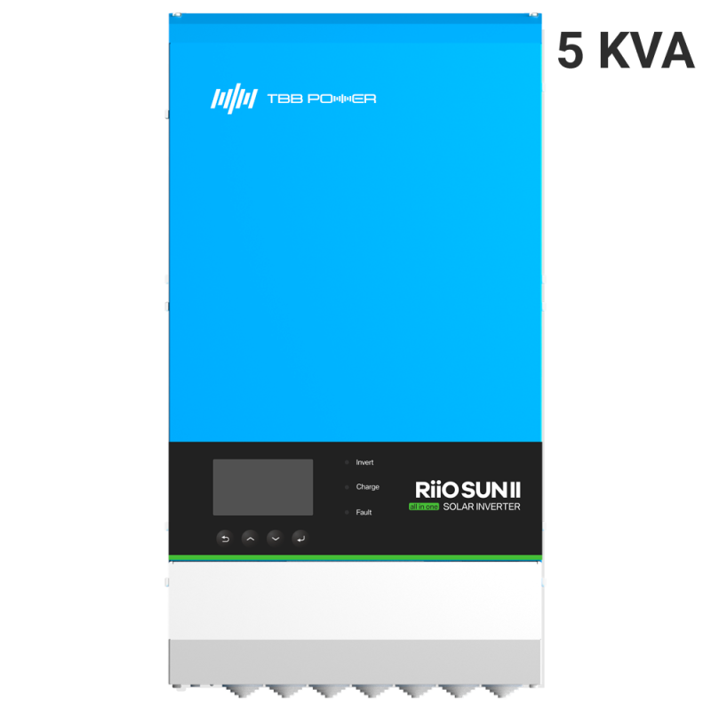 TBB-RIOSUN2-5KVA-S - Inverter all in one TBB - Potenza 5000W - 2 Ingressi MPPT - Inverter, caricabatterie e regolatore - Compati TBB-RIOSUN2-5KVA-S - Inverter all in one TBB - Potenza 5000W - 2 Ingressi MPPT - Inverter, caricabatterie e regolatore - Compati