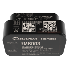 TK-FMB003 - Tracker Plug &amp Play per veicoli - Collegamento OBD - Installazione rapida e accessibile - 2G e BLE per TK-EYE - N
