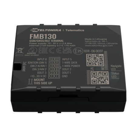 TK-FMB130 - Tracker avanzato per veicoli - Collegamento del cablaggio interno - Installazione occulta sotto il cruscotto - 2G e