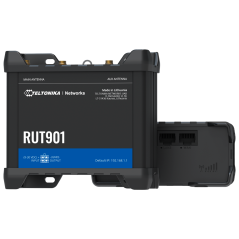 TK-RUT901 - Teltonika Router 4G Industriale - 4 porte Ethernet RJ45 Fast Ethernet - Dual SIM 4G (LTE) Cat 4 fino a 150Mbps - 1x 