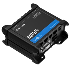 TK-RUT976 - Router Teltonika 5G RedCap Industriale - 4 porte Ethernet RJ45 Fast Ethernet - Dual SIM 5G RedCap fino a 233Mbps - 3