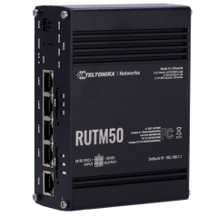 TK-RUTM50 - Teltonika Router Industriale 5G - 5G Sub-6Ghz SA/NSA Doppia SIM - 5 porte 10/100/1000Mbps - Fino a 3,4Gbps Download 