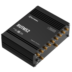 TK-RUTM52 - Teltonika Router Industriale 5G - Doppio modem 5G Sub-6Ghz SA/NSA - 5 porte 10/100/1000Mbps - Fino a 2.1/3.3Gbps in 
