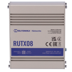 TK-RUTX08 - Teltonika Router Industriale - 4 porte Ethernet RJ45 Gigabit - USB 2.0 - Ingresso/Uscita Digitale - Alloggiamento in