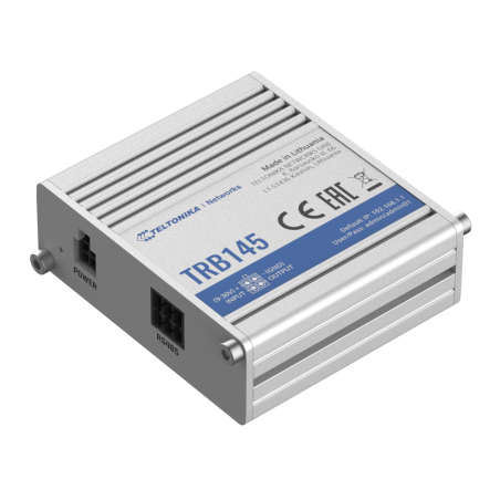 TK-TRB145 - Teltonika Gateway 4G Industrial - 4G Cat 1 / 3G / 2G - Porta RS485 - Connettore Micro USB - Design compatto