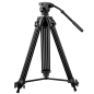 TRIPOD-2M - Treppiede professionale - Estendibile fino a 189cm - Adatto per esterni - Colore nero - Compatibile con le Telecamer TRIPOD-2M - Treppiede professionale - Estendibile fino a 189cm - Adatto per esterni - Colore nero - Compatibile con le Telecamer