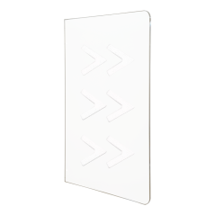 TS-SG808-D900-HIGH - Anta per tornello - Compatibile con TS-SG808 - 414 (H) x 1296 (I) x 10 (P) mm - Fori di installazione - Mat