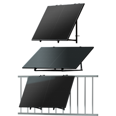 TSOL-ESK800-UB - TSUN Kit Solare Universale - 2x Pannello solare 400W - Microinverter 800W - Per balcone, pavimento o parete - C