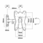 TVM-432 - Supporto con braccio - Peso supportato 25Kg - VESA 200x200mm - Distanza dalla parete 65mm-200mm - Inclinazione -12º / TVM-432 - Supporto con braccio - Peso supportato 25Kg - VESA 200x200mm - Distanza dalla parete 65mm-200mm - Inclinazione -12º /