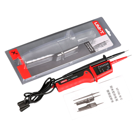 UT15C - Misuratore di tensione a penna con display LCD - Misurazione della tensione AC e DC - Avviso acustico e LED visibile per