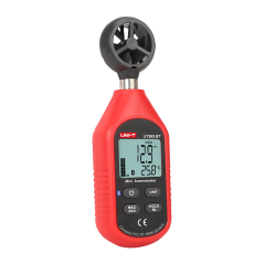 UT363-BT - Anemometro portatile - Sensore di velocità del vento ad alta precisione - Sensore di temperatura - Valori Massimi, Mi