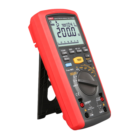 UT505B - Misuratore di resistenza di isolamento - Multimetro per tensioni AC e DC fino a 600V - Intervalli 50/100/250V/500V/1000
