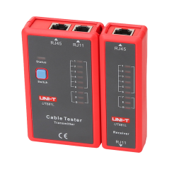 UT681L - Tester di cavi - Controllo dello stato dei cavi RJ45/RJ11 - Test modalità veloce e modalità lenta - Spegnimento automat