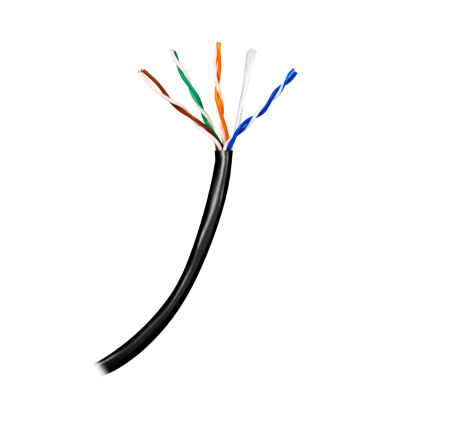 UTP5E-100-OUTDOOR-BC - Cavo UTP - Categoria 5E - Bobina da 100 metri - Conduttore OFC, purezza 99.9% rame - Diametro 5.5 mm - Gu