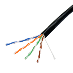 UTP6-100-OUTDOOR-CCA - Cavo UTP Safire - Categoria 6 - Soddisfa il test Fluke 90m - Conduttore CCA - Guaina speciale per esterni
