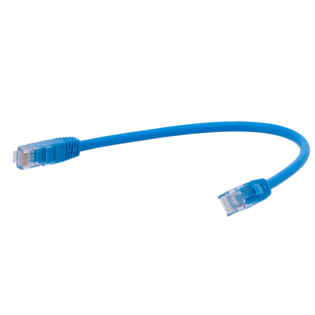 UTP6-H-03B - Cavo UTP - Ethernet - Connettori RJ45 - Categoria 6 - 0,3 m - Colore azzurro