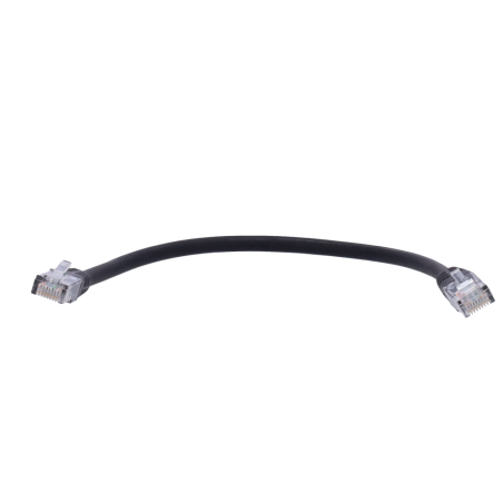 UTP6-H-03BK - Cavo UTP - Ethernet - Connettori RJ45 - Categoria 6 - 0,3 m - Colore nero