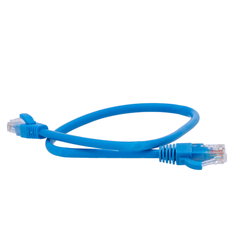 UTP6-H-05B - Cavo UTP - Ethernet - Connettori RJ45 - Categoria 6 - 0,5 m - Colore azzurro