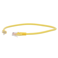 UTP6-H-1Y - Cavo UTP - Ethernet - Connettori RJ45 - Categoria 6 - 1 m - Colore Giallo