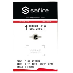 UTP6E-300 - Cavo UTP Safire - Categoria 6 - Bobina da 305 metri - Diametro 5.5 mm - Compatibile con Balun - Conduttore OFC, pure