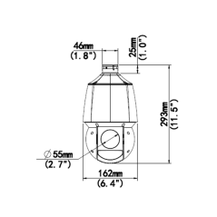 UV-IPC-P413-X20K - Telecamera IP PTZ 3 Megapixel - Serie Uniarch - 1/2.8" Progressive Scan CMOS - Obiettivo varifocale 5~100 mm 
