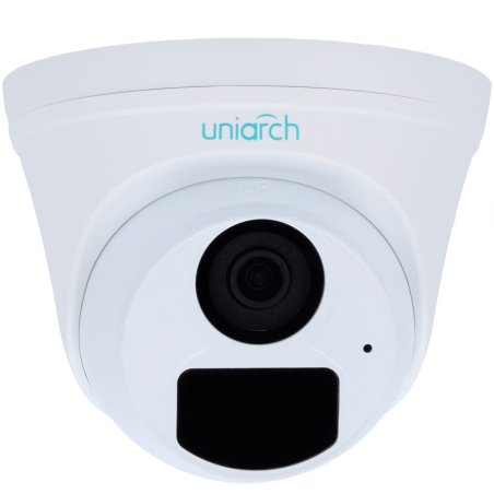 UV-KIT118-T42POE - Kit di videosorveglianza Uniarch - NVR 8CH PoE - 4 Telecamere Turret IP67 - 2 MP | 2.8 mm | IR 30 m - Spazio