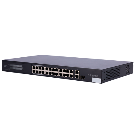 UV-NSW3000-24T1GT1GC-POE-IN - Uniview Switch PoE Cloud Managed - 24 PoE802.3af/at + 1 uplink RJ45 +1 uplink Combo - 24 RJ45 10/1