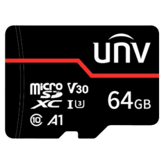 UV-TF-64G-MT - Scheda microSD Uniview - Capacità 64 GB - Classe 10 | Velocità R/W: 95/70 MB/s - Cicli E/P: fino a 3.000 - Ampio 