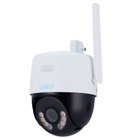 UV-UHO-P1H-M3F4D - Telecamera IP PTl WiFi Uniarch - 3 MP | Ottica 4.0 mm | microSD 512 GB - IR 30 m | Luce bianca 10 m | DWDR - 