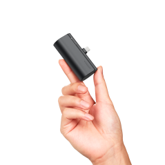 VG-W0556 - VEGER Mini Power bank con LED di ricarica - Capacità 5000mAh - Ingresso USB-C, Connettore USB-C - Uscita Connettore U