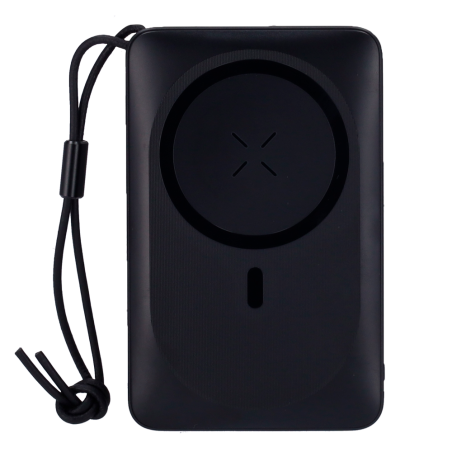 VG-W1151-B - VEGER Power bank magnetica e wireless - Capacità 10000mAh - Ingressi USB-C, Lightning - Uscite USB-C, USB-A, Wirele