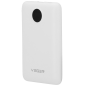VG-W1170-W - VEGER Power bank con display LCD - Capacità 10000mAh - Ingressi Lightning, USB-C, Cavo USB-C - Uscite USB-A, USB-C 