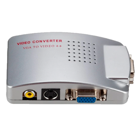 VGA-VIDEO-CONVERTER - Adatattore video - Ingressi: VGA - Uscita: VGA, S-VIDEO e Video RCA - Molteplici risoluzioni supportate - 