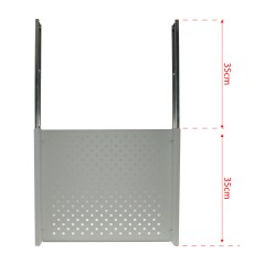 VR-020 - Vassoio estraibile per cassaforte - Compatibile con VR120 e VR120E - Per DVR da 1,5 / 2 U rack - Guide telescopiche con