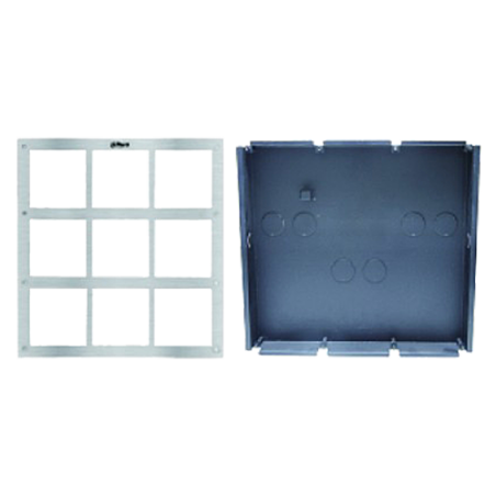 VTOF009-VTOB115 - Panello frontale e cassa di registrazione - Specifico per videocitofoni - Compatibile con moduli XS-V2000E-M(X