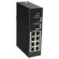 XS-SW09-C-DIN - X-Security - Switch Industriale - 8 porte RJ45 + 1 Uplink GIGA + 1 SFP - Velocità 10/100 Mbps - Plug &amp Play -