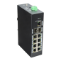 XS-SWI1100-GDIN - Switch Industrial X-Security - 9 porte RJ45 + 2 porta Uplink (SFP) - Velocità 10/100/1000 Mbps - Tecnologia di