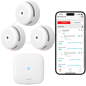 XS01-M - Mini rilevatore di fumo standalone X-Sense - Connessione all'HUB SBS50 per la comunicazione tramite APP - Consente di c